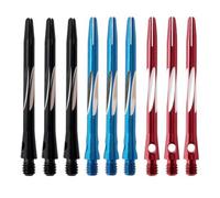 Ipetboom Aluminum Alloy Dart Shafts 6Pcs Medium Length 48Mm 2BA Thread Comfortable Hold for Casual Activities and Game Room Use