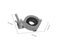Ipetboom Aluminum Alloy Drill Press Vise Small Bench Clamp Multipurpose Heavy Duty Woodworking Bench Tool for Precise Model Art Repair and Grinder Holder