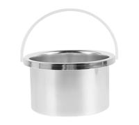 Ipetboom Aluminum Alloy Wax Warmer Pot Replacement for Hair Removal Wax Machine Pot Insert with Fast Heating for Efficient Melting in Silver