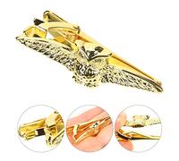 Ipetboom Animal Owl Tie Clip Classic Gold Design for Men's Business Suit Elegant Shirt Accessory Durable and Easy to Use for Weddings and Formal Events