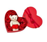 Ipetboom Anniversary Soap Flower Box 10 Real-like Rose Petals for Valentine's Day