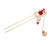 Ipetboom Antique Copper Hairpin for Women Elegant Decorative Hair Stick Retro Chinese Style Headdress for Weddings Engagements and Traditional Events