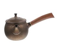 Ipetboom Antique Style Ceramic Teapot with Side Handle for Home Office and Restaurant Use Heat Resistant Chinese Retro Tea Pot with Comfortable Grip and Scientific Structure for Brewing and