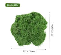 Ipetboom Artificial Green Moss Bag for Indoor Plants Faux Decorative Moss for Crafts DIY Table Centerpieces Fairy Gardens Floral Arrangements for Potted Plant Decor
