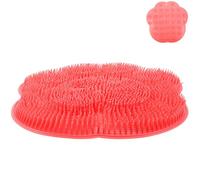 Ipetboom Back Rub Pad Suction Cups for Shower Foot and Back Cleaning Scrubber Silicone Massage Mat for Bathroom Skin Exfoliating