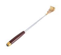 Ipetboom Back Scraper Back Scratcher Claw Multi-Purpose Massager Long Handle Design Stainless Steel Head Wooden Portable Choice for Elders and Ages