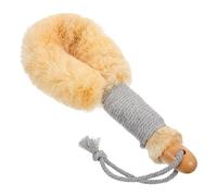 Ipetboom Back Scrubber Bath Brush Natural Handle Exfoliating Body Scrubber for Shower Comfortable Grip for Cleaning for Improving Circulation and Reducing Cellulite