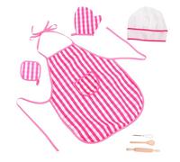 Ipetboom Baking Set with Chef Apron and Hat Cooking Kit for Interactive Pretend Play Kitchen Supplies for Baking Parties and Creative Learning