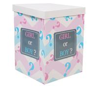 Ipetboom Balloon Paper Gender Reveal Box for Shower Decorative Box for Boy Girl Surprise with Vibrant Colors Easy Assembly for Gender Reveal Decorations