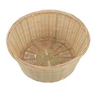 Ipetboom Bamboo Woven Storage Basket for Organizing Desk and Table with Snack Serving Function, Beige Handmade Basket Suitable for Daily Life and Picnics, for Vegetables and Sundries