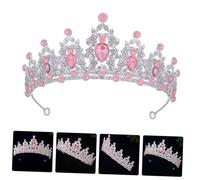 Ipetboom Baroque Crown Tiara for Wedding Accessories Princess Tiara Crown for Birthday Celebration
