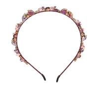 Ipetboom Baroque Crystal Hair Hoop Headband with Shimmering Inlays Comfortable Fit for Wedding Bride and Festive Party Hair Accessories