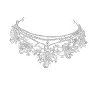Ipetboom Baroque Crystal Tiara Headband for Women Elegant Princess Crown Accessory for Weddings Parties and Cosplay Dazzling Rhinestone Bridal Decor
