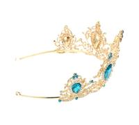 Ipetboom Baroque Style Bride Crown Headdress Lightweight Elegant Tiara for Women Comfortable Wedding Performance Celebration Accessory