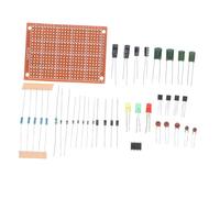 Ipetboom Basic Electronics Component Fun Kit for Beginners Soldering Practice with Breadboard and Interactive Learning Materials for DIY Projects and Skill Development