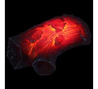 Ipetboom Battery-Powered Realistic Faux Charcoal Flame Lamp with Ember Effect, Artificial Fire Flame Bedside Lamp for Cozy Fireplace Ambiance in Home and Office, Requires 2 X AAA Batteries