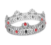 Ipetboom Birthday King Crowns: Crown Tiaras Hat Cap With Fake Gems For Halloween Dress Up Costume Birthday Party Supplies