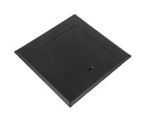 Ipetboom Black Plastic Plumbing Access Door Panel 100X100Mm for Drywall and Ceiling Wall Hole Cover Plate for Wiring and Pipe Inspection