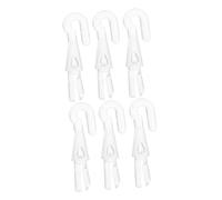 Ipetboom Blind Wand Replacement Hook 6pcs Sturdy Twist Rod Connector with Flexible Wand Tip Hook for Venetian and Horizontal Window Blinds for Home Window Treatment