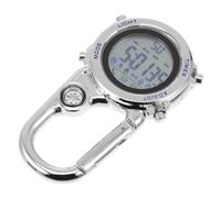 Ipetboom Blue Stainless Steel Hikers Watch with Glow in The Dark Feature, Convenient and Practical Metal Hanging Watch for Outdoor Activities Such as Hiking and Camping