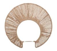 Ipetboom Boho Paper Rope Lamp Shade Ceiling Light Cover Handwoven Rustic Replacement Shade for Modern and Farmhouse Fixtures Woven Design for Living Dining Bedroom Lighting