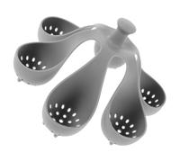 Ipetboom Boiler for Efficient Hard Boiled Egg Cooking Silicone Egg with 6 Holes Rack Suitable for Home Kitchen Use
