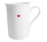 Ipetboom Bone China Heart Mug for Couples Romantic Valentines Day Gift Ceramic Tea Cup for Women Mom Friend Cute Milk Cup for Sharing Special Moments