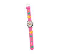 Ipetboom Boys and Girls Analog Quartz Watch with Butterfly Pattern, Pink Portable Wristwatch for Students and Children, Lovely Cartoon Design Suitable for Everyday Wear