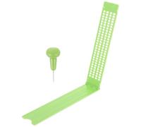 Ipetboom Braille Writing Fingerboard Braille Fingerboard Portable Lightweight Plastic 4 Lines 28 Cells for Blind Visual Impairment Aids