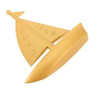 Ipetboom Brass Sailboat Model Decorative Tabletop Ornament Creative Nautical Home Decor Unique Interior Decoration for Living Room Office and Parties Elegant and Artistic Adornment