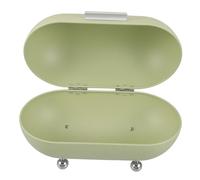 Ipetboom Bread Box Organizer Large Capacity Bread Storage Bin for Kitchen Entryway Multi-functional Sturdy Organizer Snacks and Masks in Avocado Green