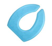 Ipetboom Breathable Self-Adhesive Toilet Seat Cushion EVA U-Shape Pedestal Pan Pad Washable Soft Bathroom Cover for Home Office Blue