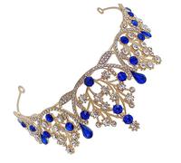 Ipetboom Bridal Crown Rhinestone Headpiece Elegant Wedding Tiara for Women Hair Accessory for Special Occasions Parties Dances and Pageants Secure Pin Rings
