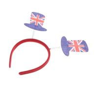 Ipetboom British Flag Headband Felt Hairband for England Sports Events and National Celebrations Reusable National Flag Accessory for Parties and Festivities