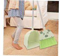 Ipetboom Broom Mop Dustpan for Safe Stainless Steel and Plastic Cartoon Cleaning Compact Mini Sweeping Tool for Fine Motor Skill Development and Pretend Play