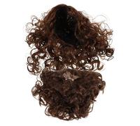 Ipetboom Brown Bible Jesus Wig and Beard Set for Men with Breathable Construction and Fast Changing Features, Realistic Full Layered Look for Easter Cosplay Costume Wig Use on Stage
