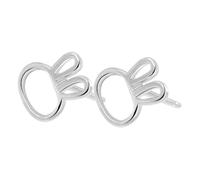 Ipetboom Bunny Earrings for Women Minimalist Cute Rabbit Shape Jewelry Lightweight Hypoallergenic All-match Accessories for Daily Travel Party Wear