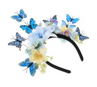 Ipetboom Butterfly Clip Headband: Butterfly Headband Fascinator Hat for Women Girls - Bridal Monarch Flower Crown for Weddings Halloween Parties Carnival Headwear
