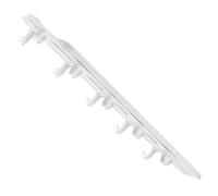 Ipetboom Cabinet Pan Organizer Under Cabinet Cup Holder Lightweight Ps Sturdy Material Not Easy to Wear White Hanger for Kitchenware Closet Hook and Bedroom Storage