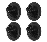 Ipetboom Car Windshield Suction Cup 4Pcs Black Heavy Duty with Pull Ring, Vacuum Suction Cup Hooks for Automotive Window Sunshade and Rear Window