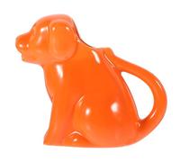 Ipetboom Cartoon Animal Ceramic Cream Jug with Handle Cute Orange Dog Milk Holder for Sauce Kitchen Pitcher for Home Restaurant and Party Use