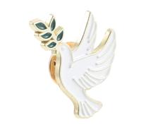 Ipetboom Cartoon Animal Enamel Brooch Metal Peace Dove Pin Badge for Men Retro Shawl Pin