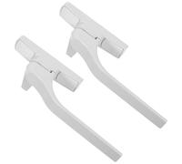 Ipetboom Casement Window Handles Window Accessories with White and 2pcs Plastic-Steel Replacement Ergonomic Comfort Heavy Duty Design for Bathroom and Home Décor