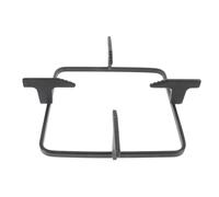 Ipetboom Cast Iron Gas Stove Accessory Stable Structure and Easy Installation, Square Pot Rack for Kitchen Use, Sturdy Black Gas Cooker Rack for Supporting Milk Pots and Cookware