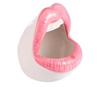 Ipetboom Ceramic Ashtray Big Mouth Creative Cigarette Ash Tray Pink Porcelain Indoor Home Decor for Smokers