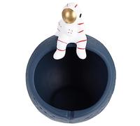 Ipetboom Ceramic Blue Astronaut Candy Bowl Decorative Spaceman Ornament Key Holder for Home Office Desktop Space Decor