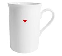 Ipetboom Ceramic Couple Coffee Mug Heart Print Insulated Cup for Latte Tea Milk Office Home Use Romantic Gift