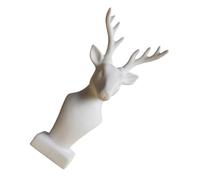 Ipetboom Ceramic Deer Head Ornament for Home Nordic Style Desktop Decoration Creative Animal Statues Elegant Ceramic Art for Living Office