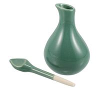 Ipetboom Ceramic Essential Oil Bottle for Aromatherapy Spa Use - Glazed Ceramic Oil Dispenser for Thai Massage Beauty Salons and Fragrance Blending - 4.13X1.97 Inch