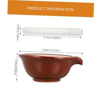 Ipetboom Ceramic Grinding Bowl Set with Pestle Large Japanese Style Garlic and Spice Medicine Pot for Crushing and Seasonings in Kitchen